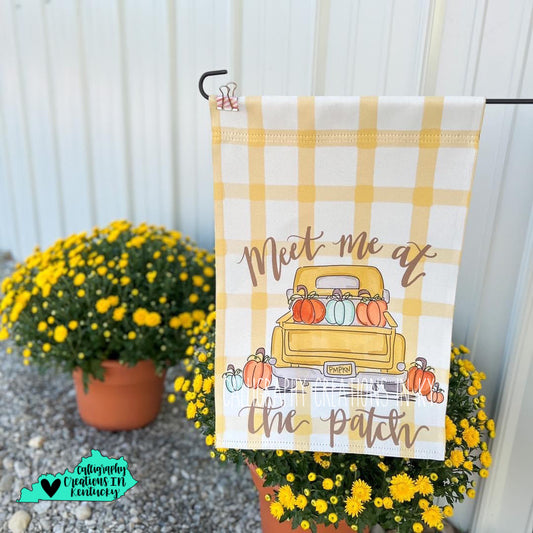 Meet Me At The Patch Garden Flag