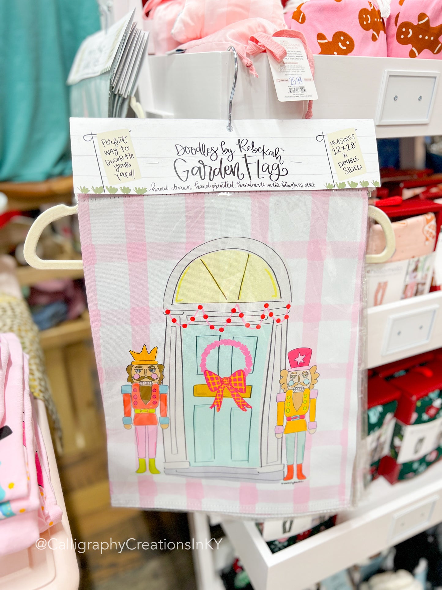 Nutcracker Doodles By Rebekah Garden Flag