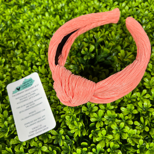 Peach Muslin Non-Headache Headband