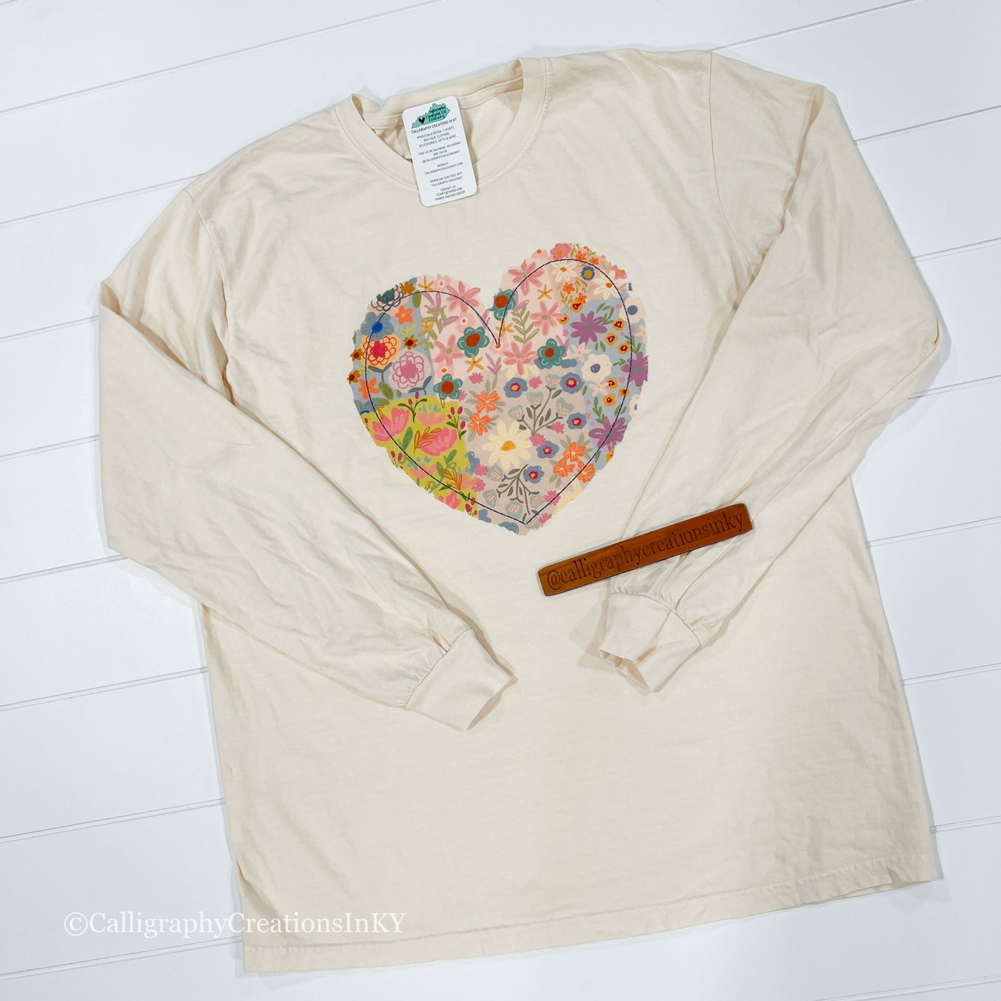 Floral Heart Long Sleeve