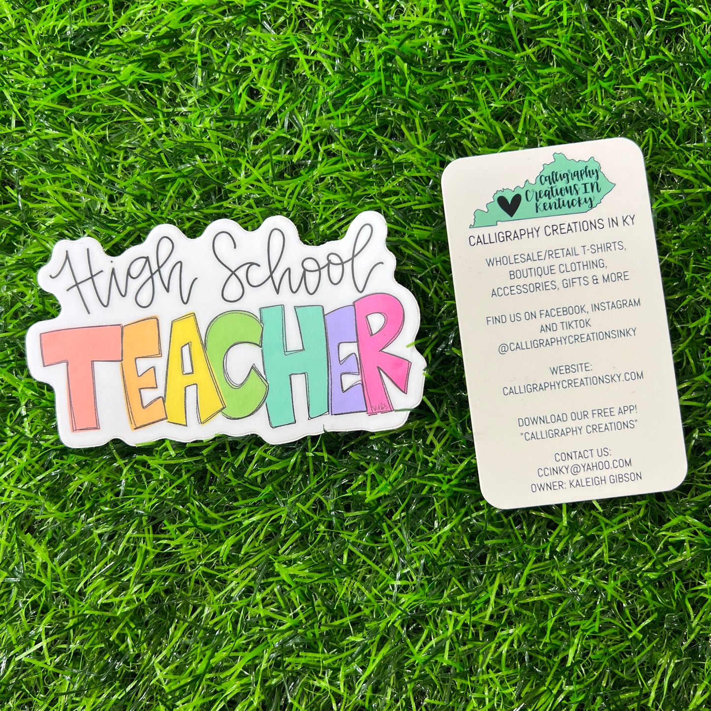 High School Teacher Sticker - Doodles By Rebekah