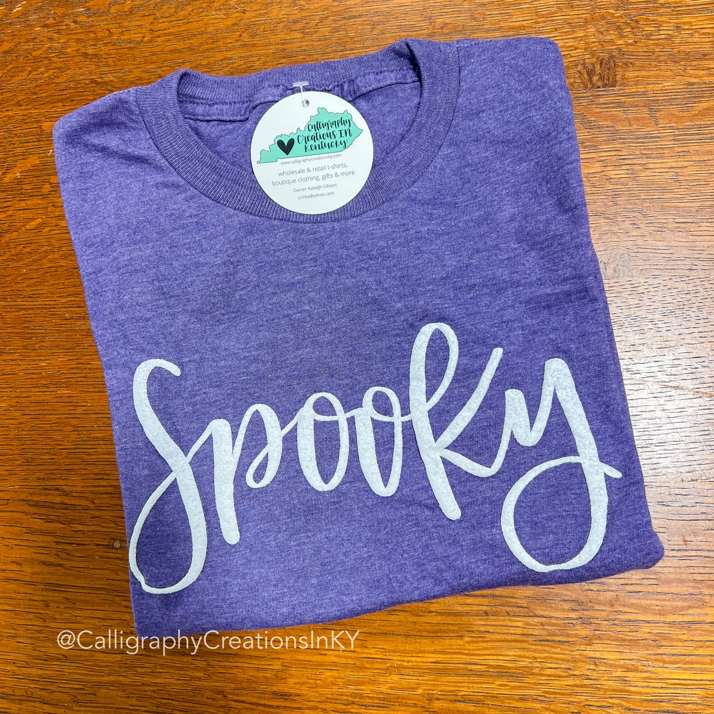 Purple Puff Spooky Tee - FINAL SALE