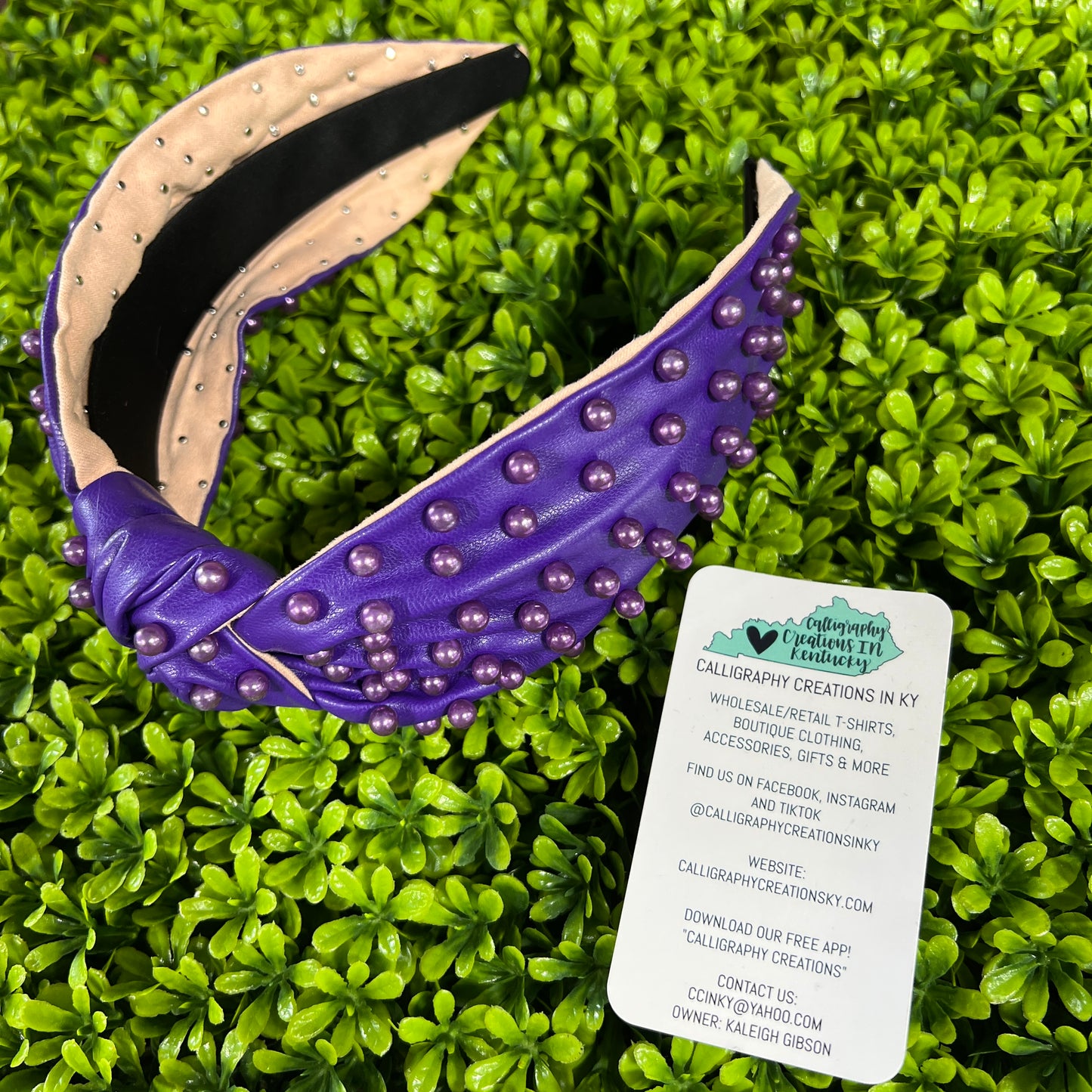 Purple Pearl Non-Headache Headband