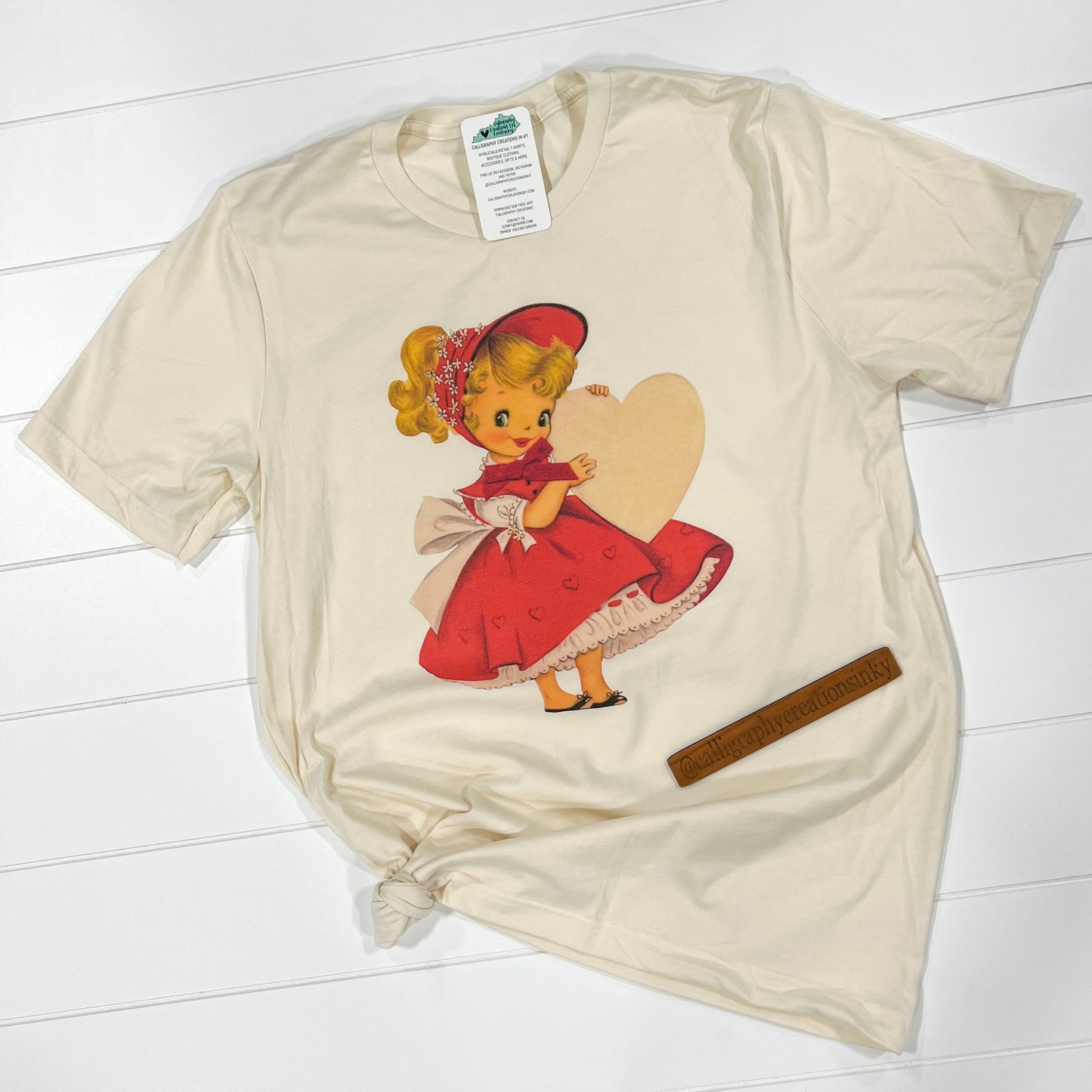 Vintage Valentine Girl Tee