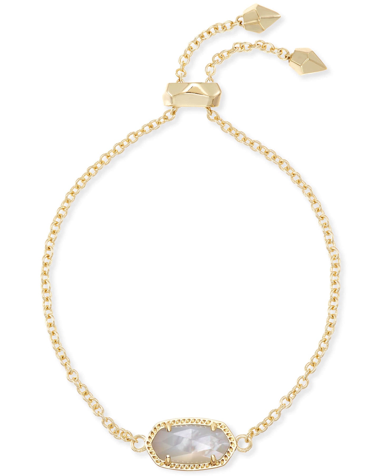 Kendra Scott Elaina Delicate Chain Bracelet - Gold Ivory Mother Of Pearl