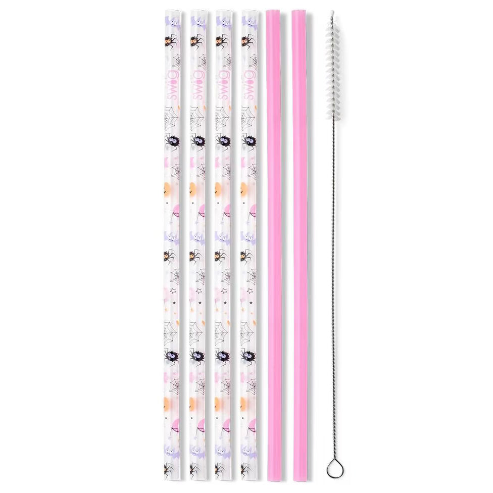 Sweet And Spooky Swig Reusable Straw Set