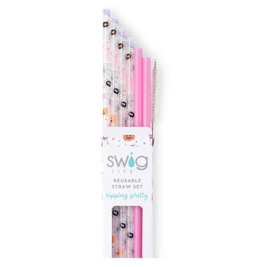 Sweet And Spooky Swig Reusable Straw Set