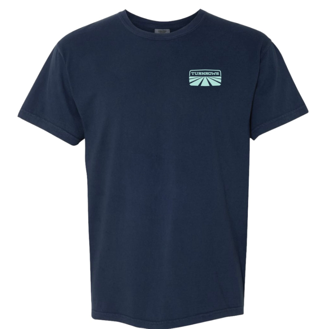 Navy Turnrows Counting Acres Short Sleeve Tee