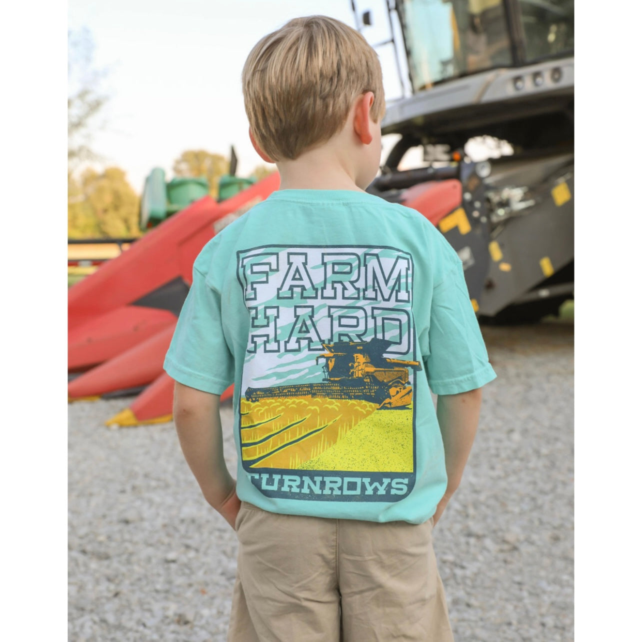 YOUTH Turnrows Farm Hard Poster Short Sleeve Tee