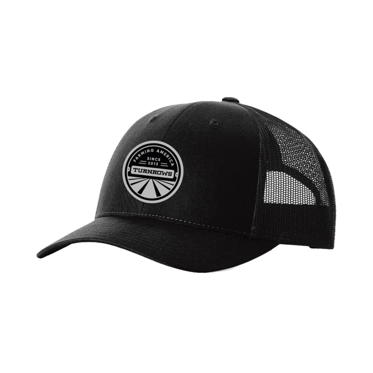 Turnrows Black Farming America Structured Mesh Back Trucker