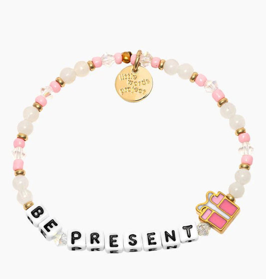 Be Present / Little Words Project Beaded Bracelet