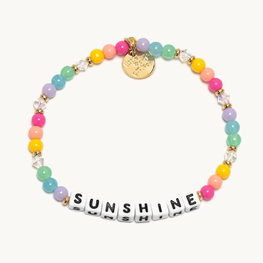 Sunshine / Sherbert Little Words Project Beaded Bracelet