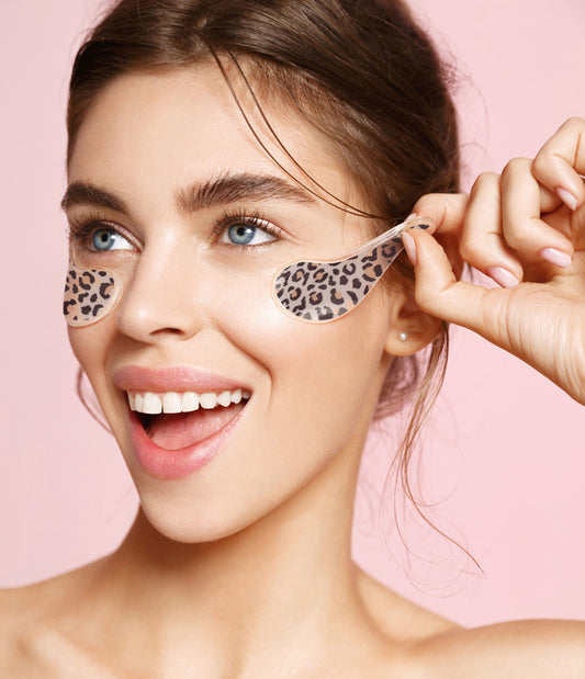 Hot + Cold Gel Under Eye Pads-Leopard