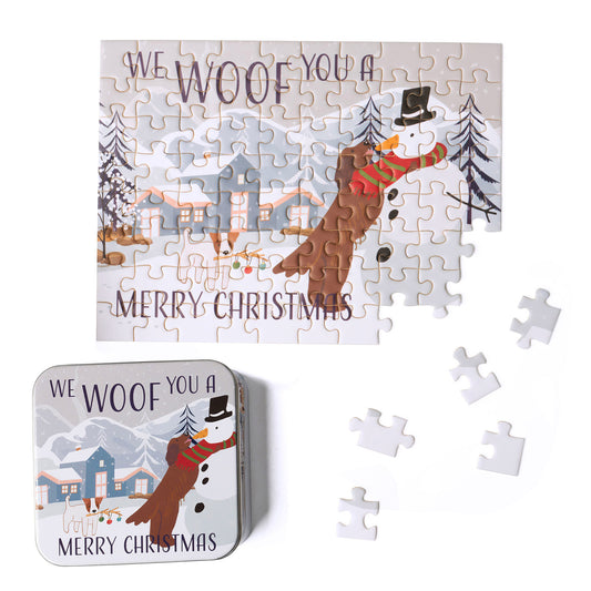 Mini Puzzle - We Woof You A Merry Christmas