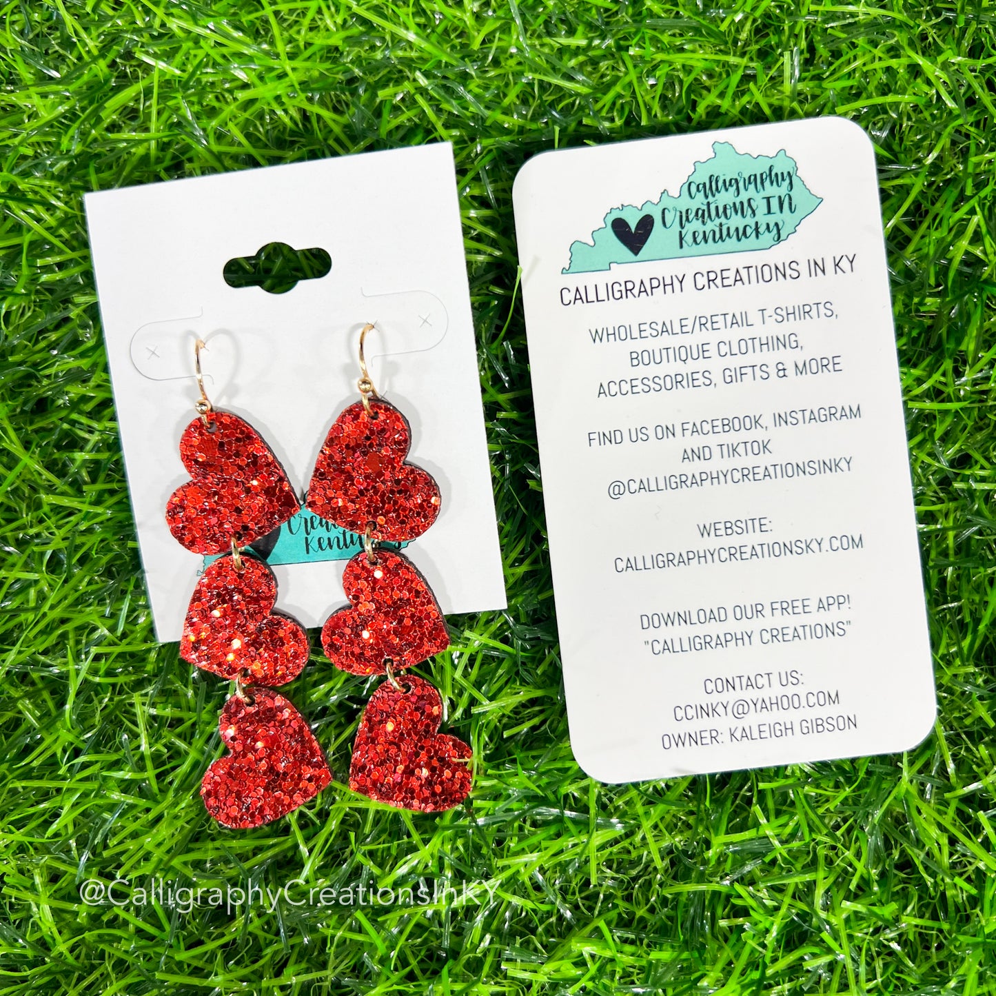 String My Heart Along Earrings