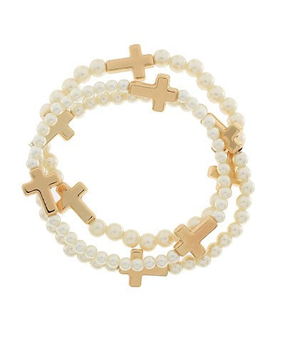 3 Crosses Bracelet Set