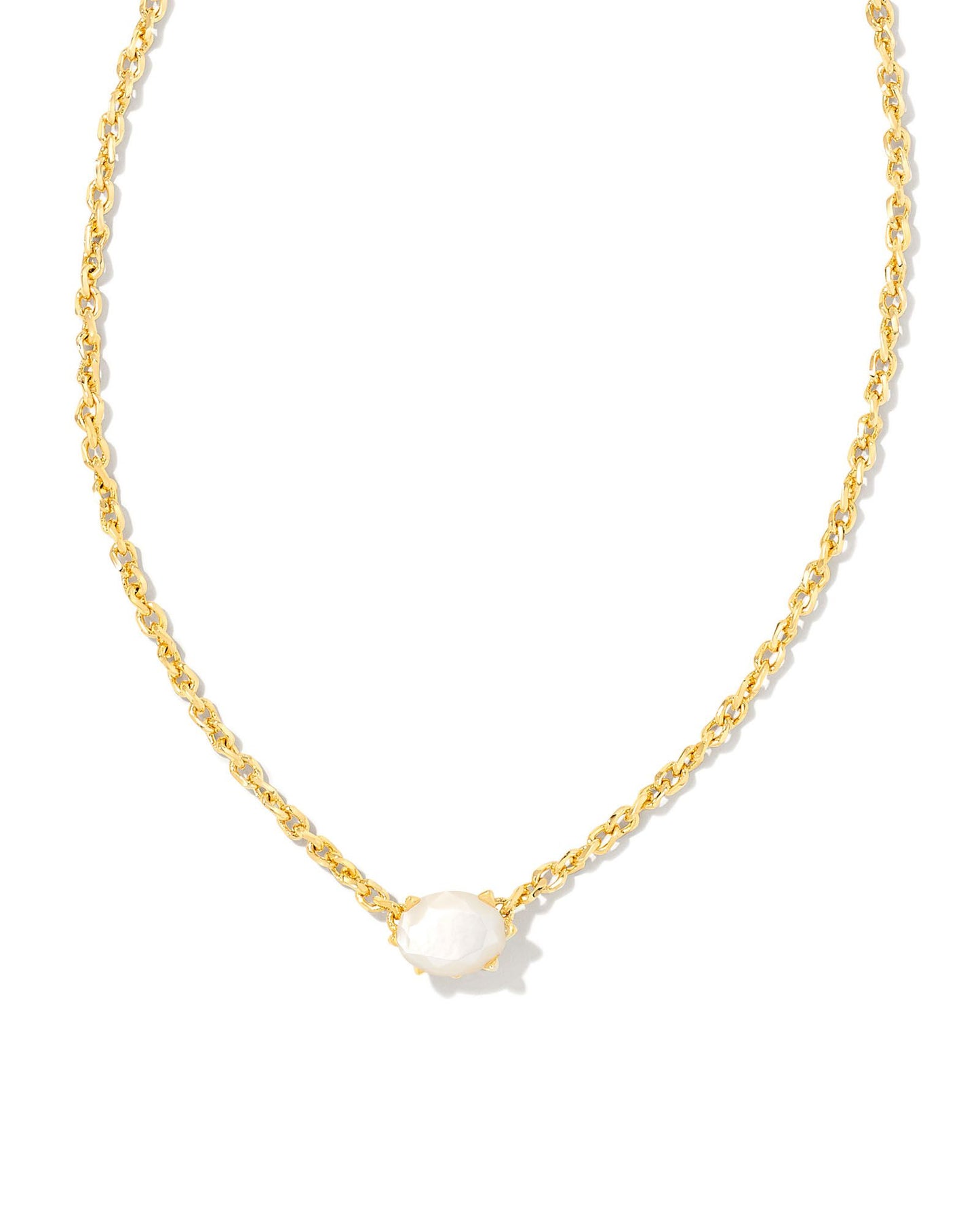 Kendra Scott Cailin Pendant Necklace - Gold Ivory Mother of Pearl