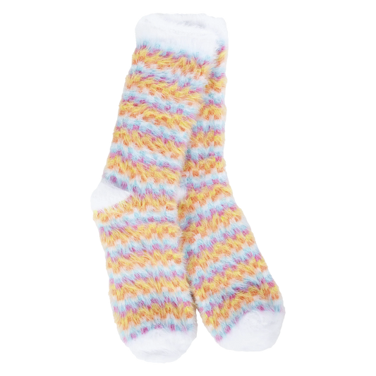 Whimsical Check Holiday Feather Mini Crew | World’s Softest Socks