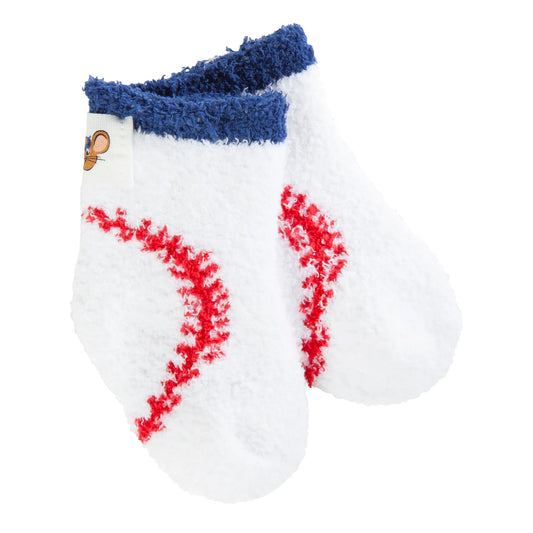 Baseball Infant Cozy Crew | World’s Softest Socks Size 0-12 Months