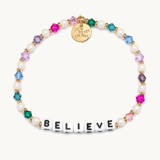 Believe - Jewel Queen Little Words Project Beaded Bracelet