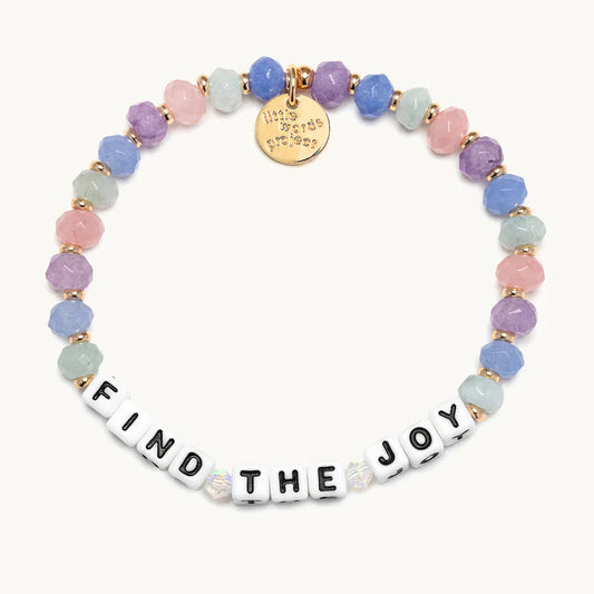 Find The Joy - Place Setting Little Words Project Beaded Bracelet