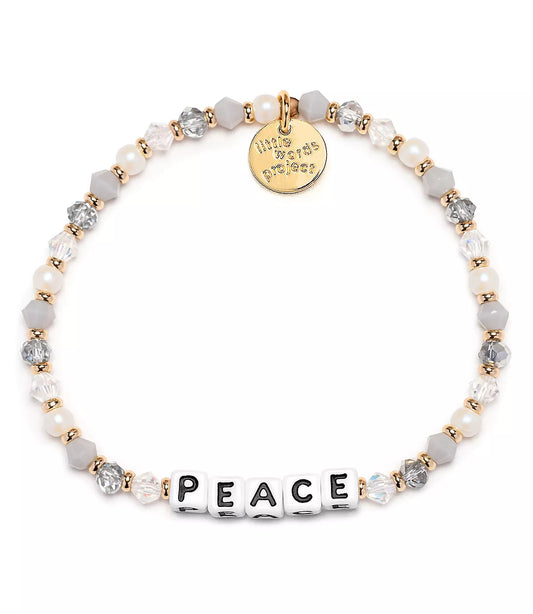 Peace - Little Words Project Beaded Bracelet