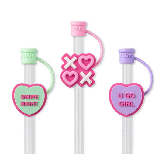 Be Mine Swig Straw Topper Set