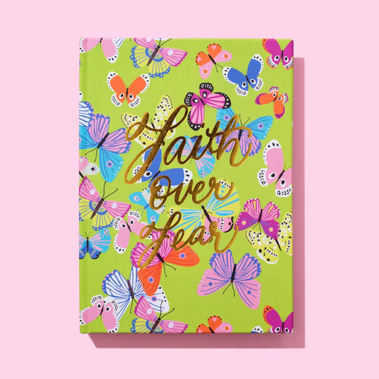 Faith Over Fear Hardcover Notebook