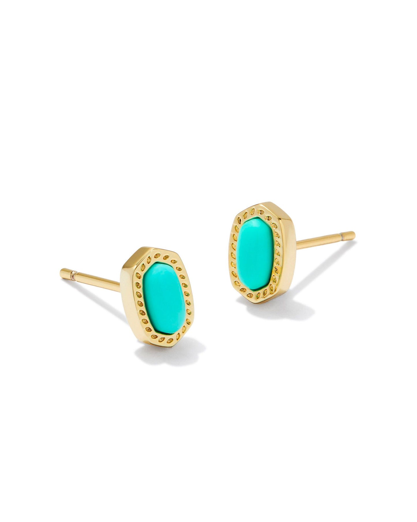 Kendra Scott Mini Ellie Stud Earrings - Gold Mint Magnesite