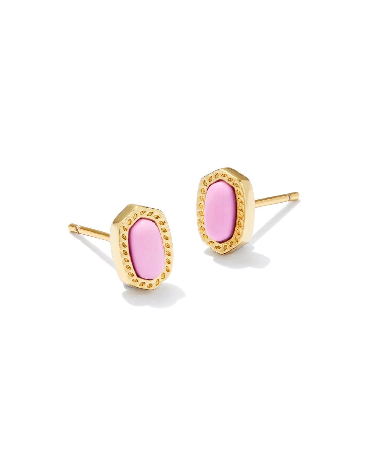 Kendra Scott Mini Ellie Stud Earrings - Gold Fuschia Magnesite