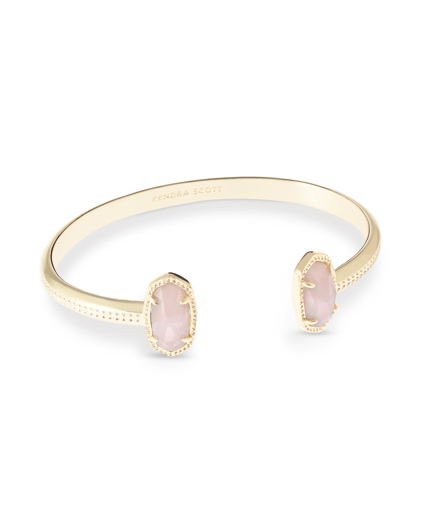 Kendra Scott Elton Cuff Bracelet - Gold Rose Quartz