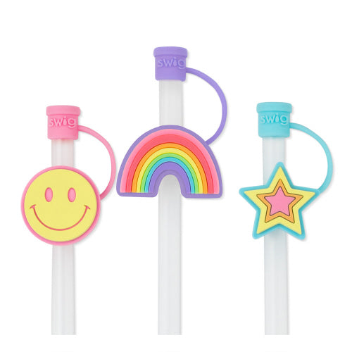 Oh Happy Day Swig Straw Topper Set