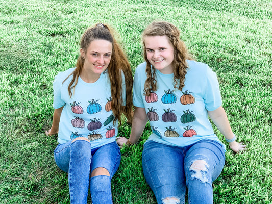 Mini Pumpkins Blue Tee