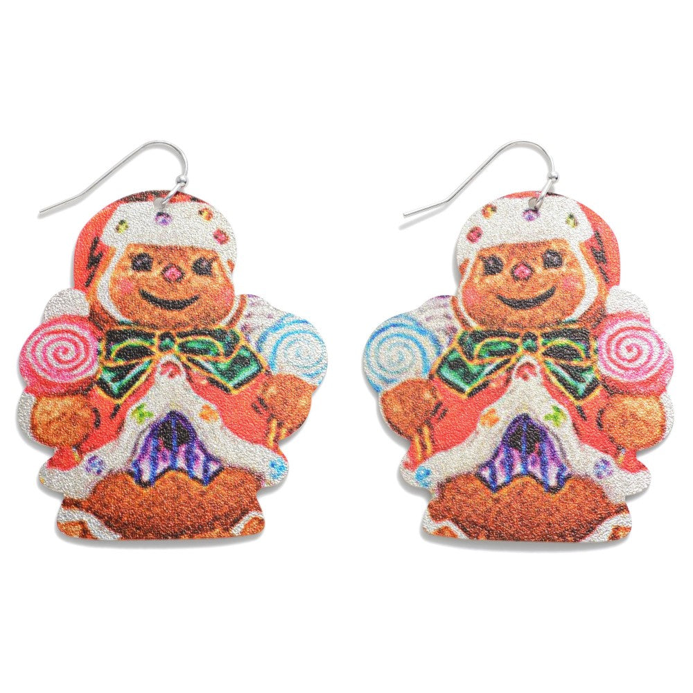 Vintage Gingerbread Man Earrings