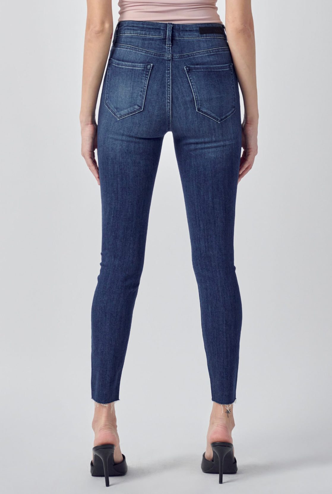 High Rise Straight Cut Ankle Skinny • Cello - FINAL SALE - DOORBUSTER DEAL