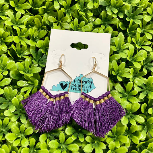 Plum Trudy Earrings