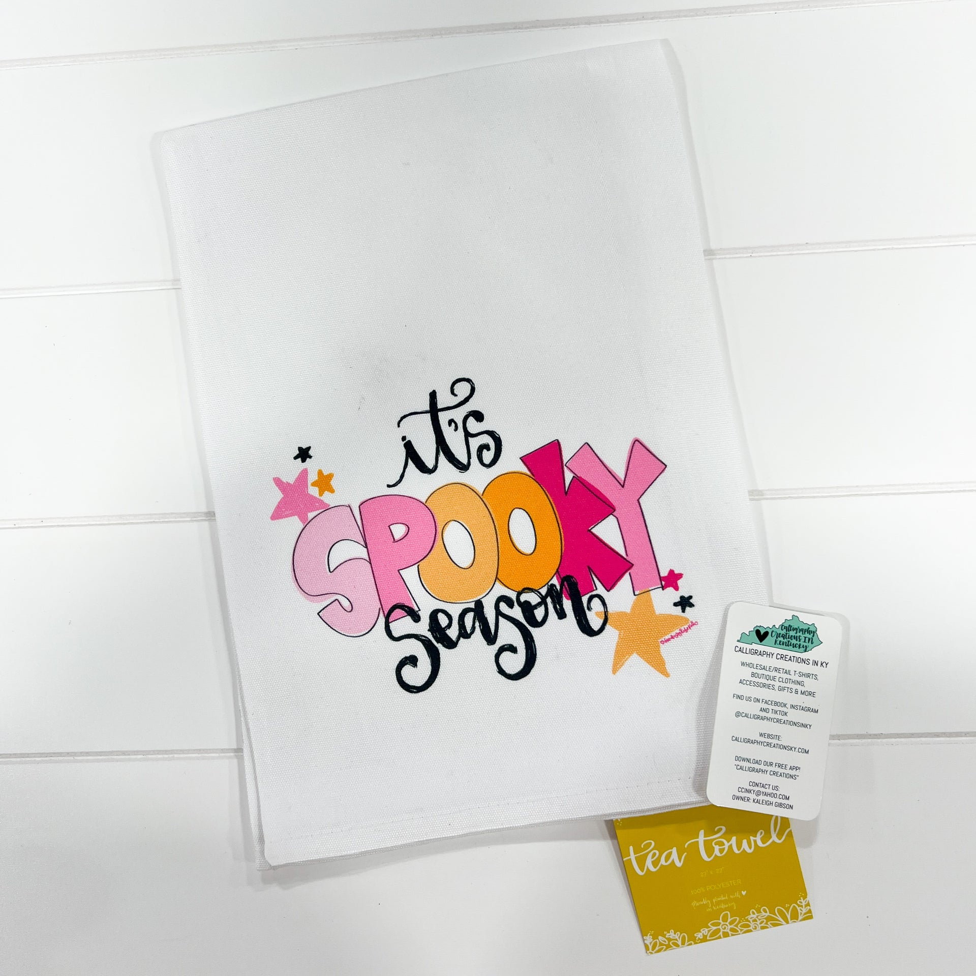 Doodles by Rebekah - Coffee Shop Tea Towel