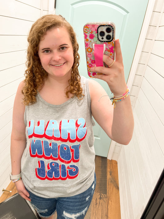 $2 Small Town Girl Tank Top - FINAL SALE