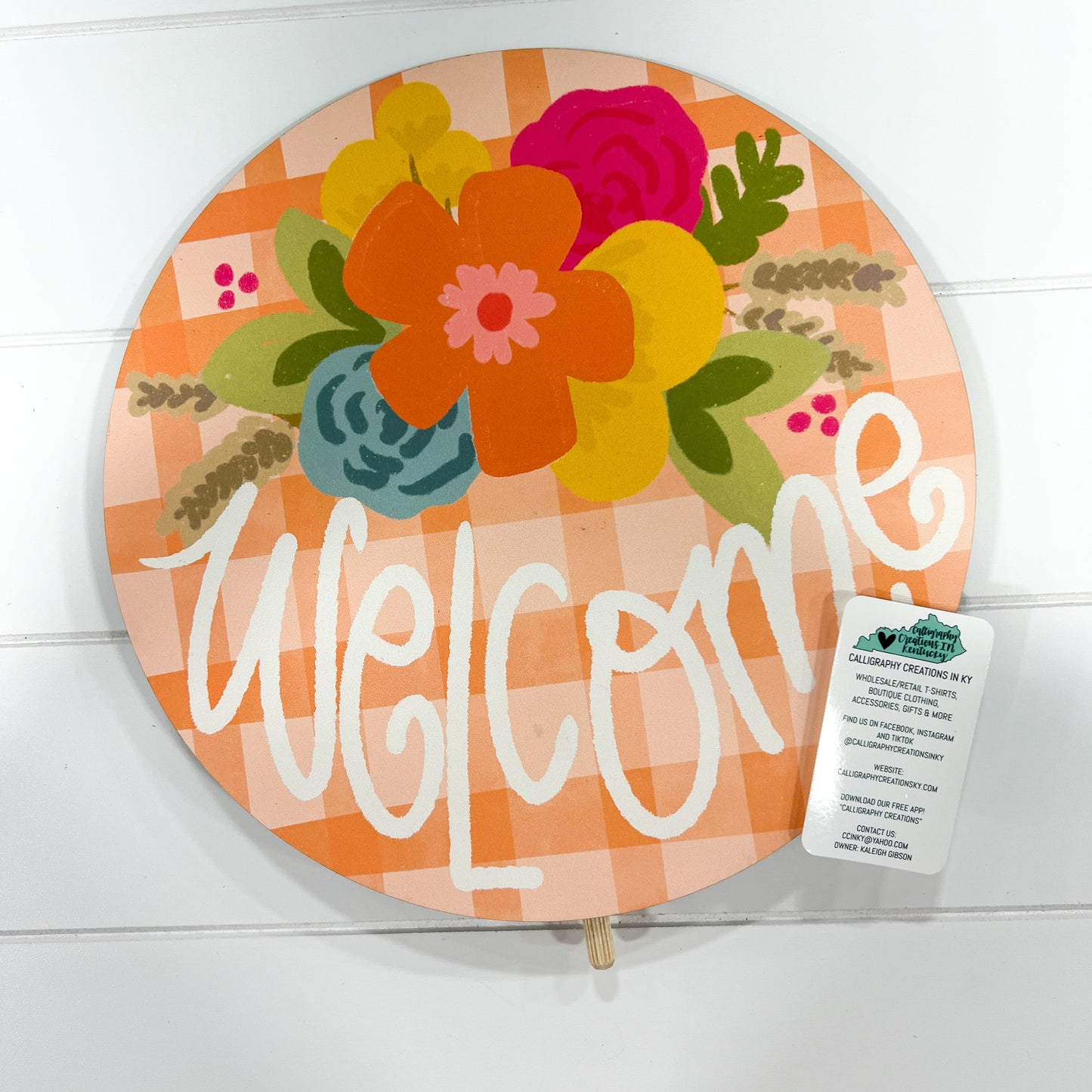 Welcome Orange Doodles By Rebekah Topper