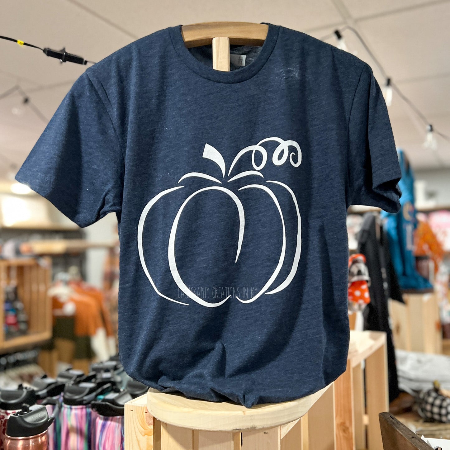 Navy Simple Pumpkin Tee