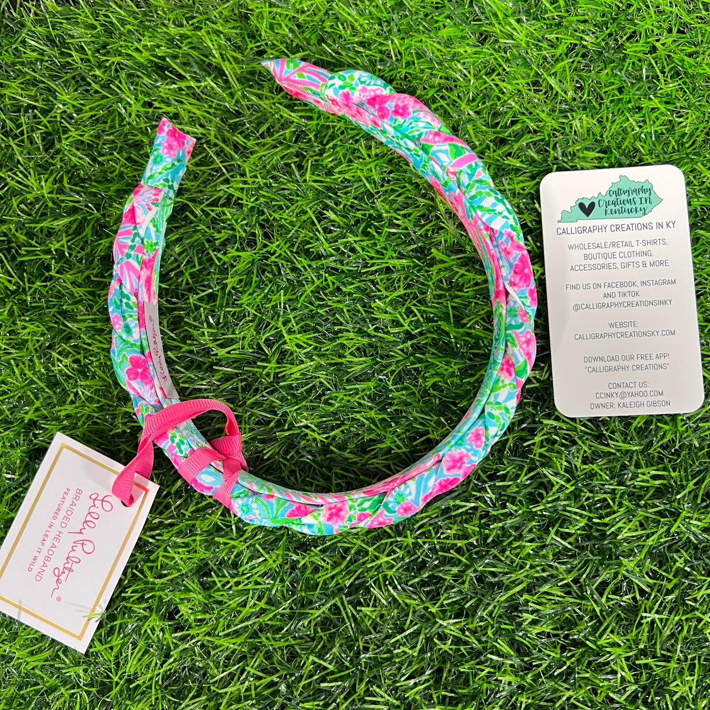 Leaf It Wild Lilly Pulitzer Braided Headband