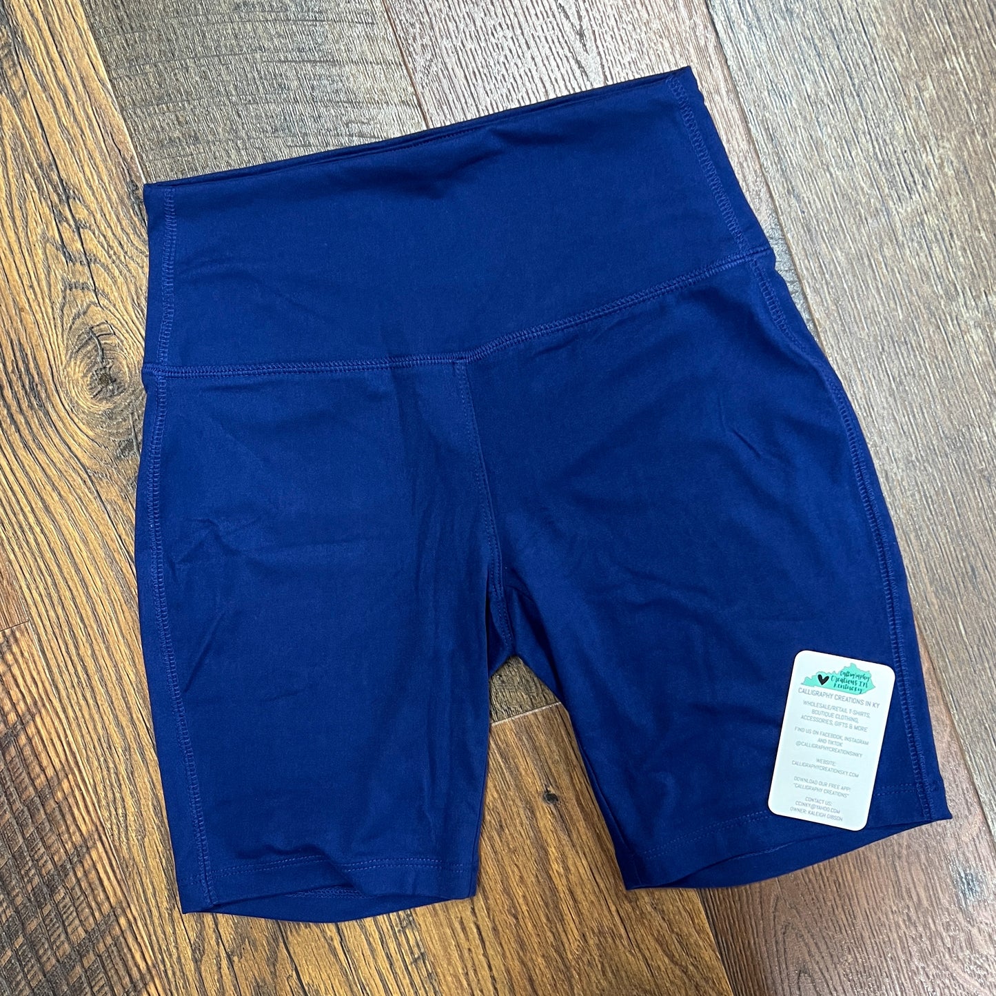 Light Navy Biker Shorts