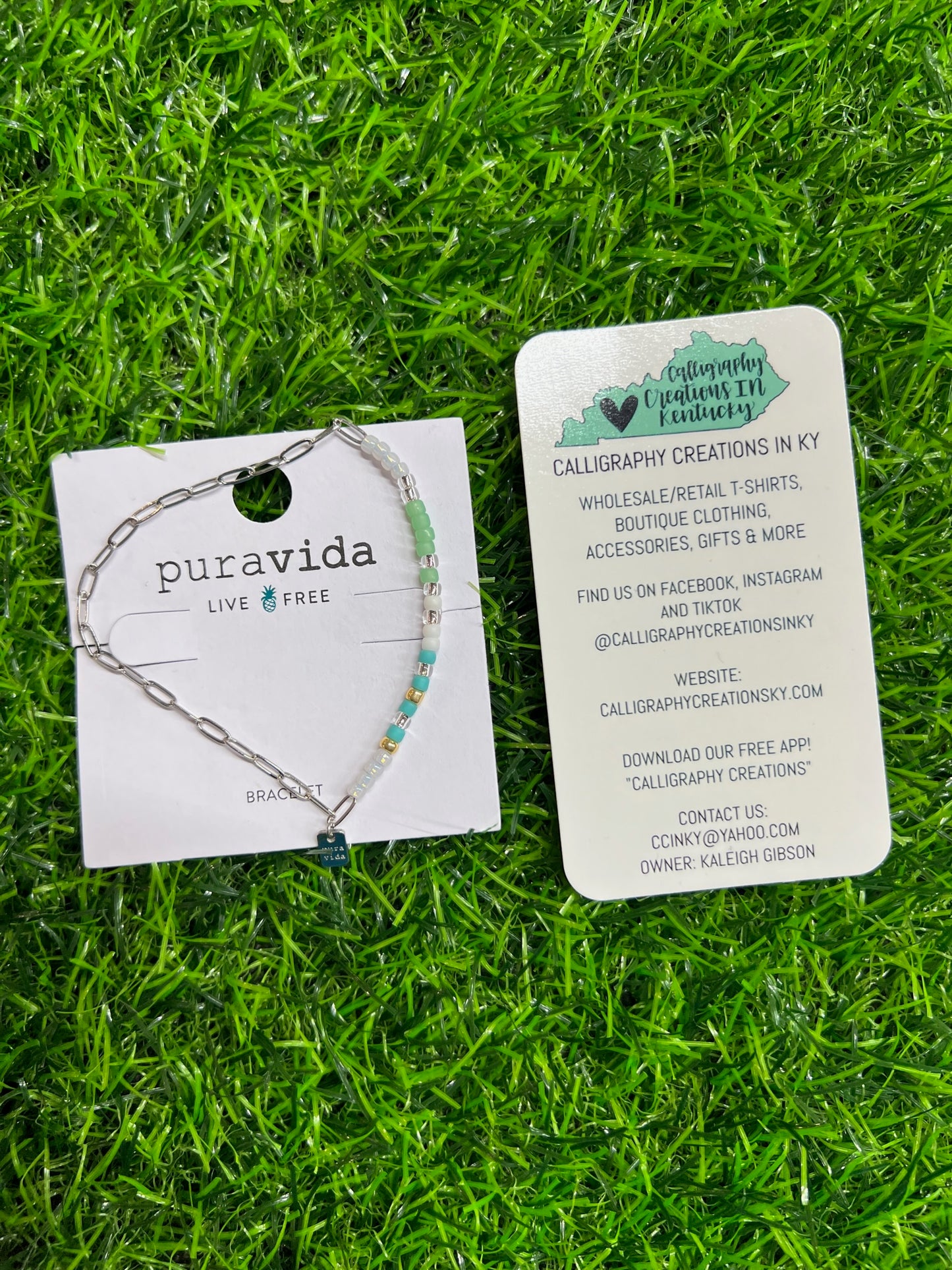 Seabright Stretch Bead & Chain | Pura Vida Bracelet