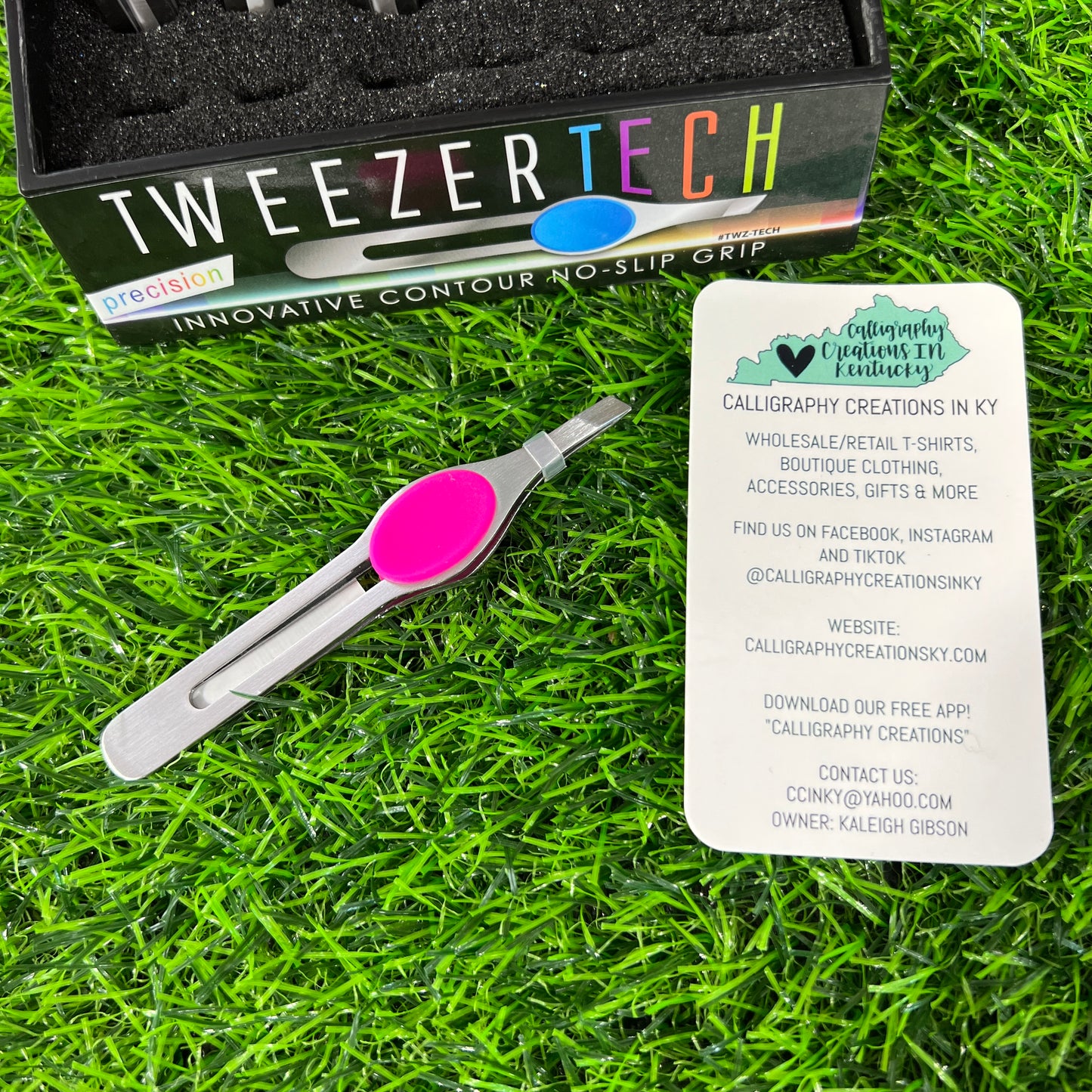 No-Slip Tweezers- Pink