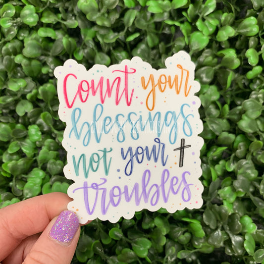 Count Your Blessings Sticker