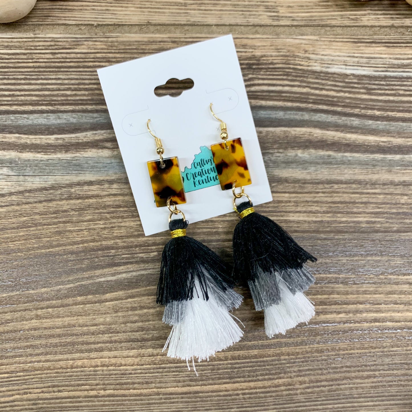 Black Multi Tassel Earrings - FINAL SALE