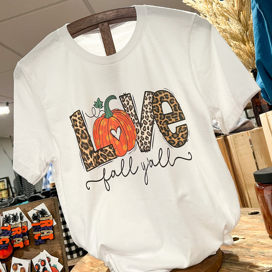 Love Fall Y'all Tee - FINAL SALE