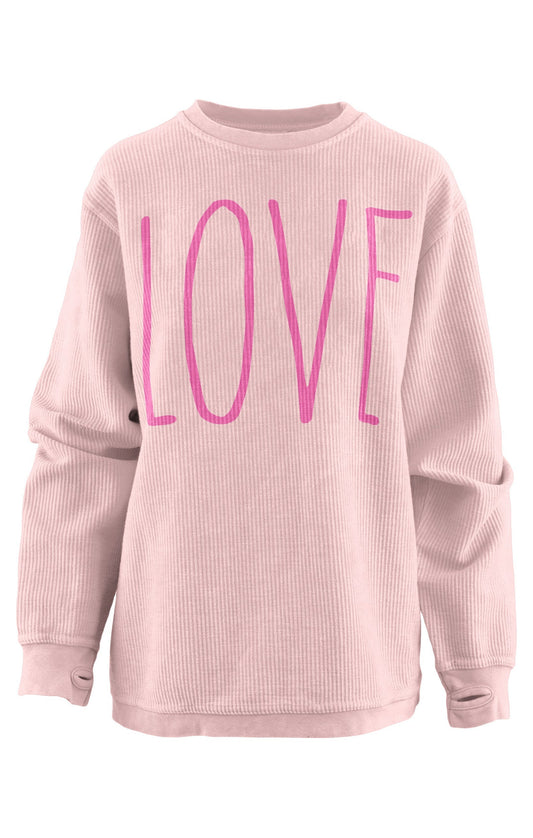 Royce Pink Love Corded Crew