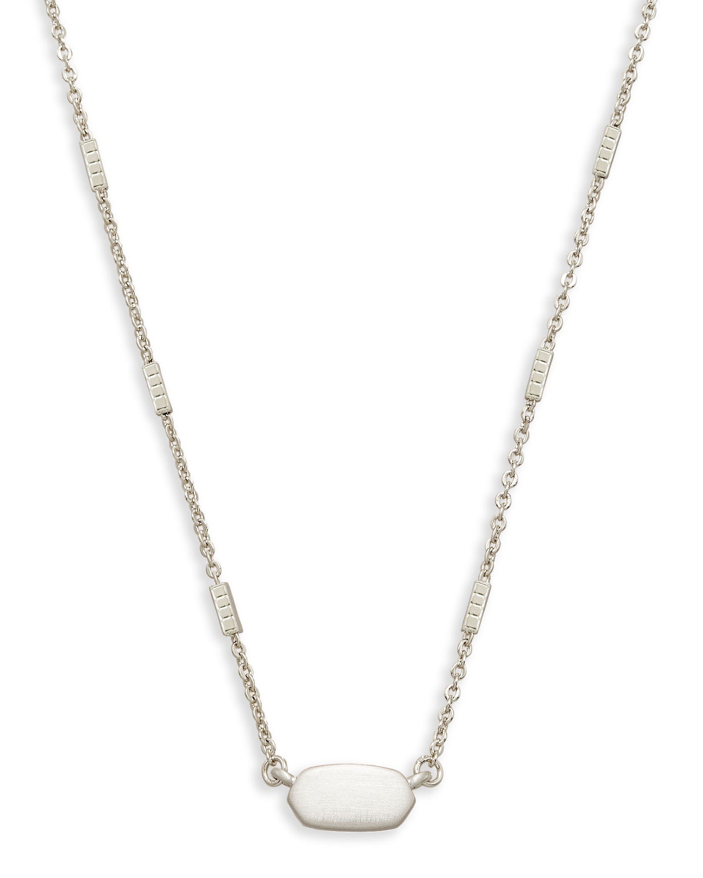 Kendra Scott Fern Necklace - Bright Silver Metal