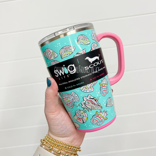 Sapphire 18 oz Swig Mug – Calligraphy Creations In KY